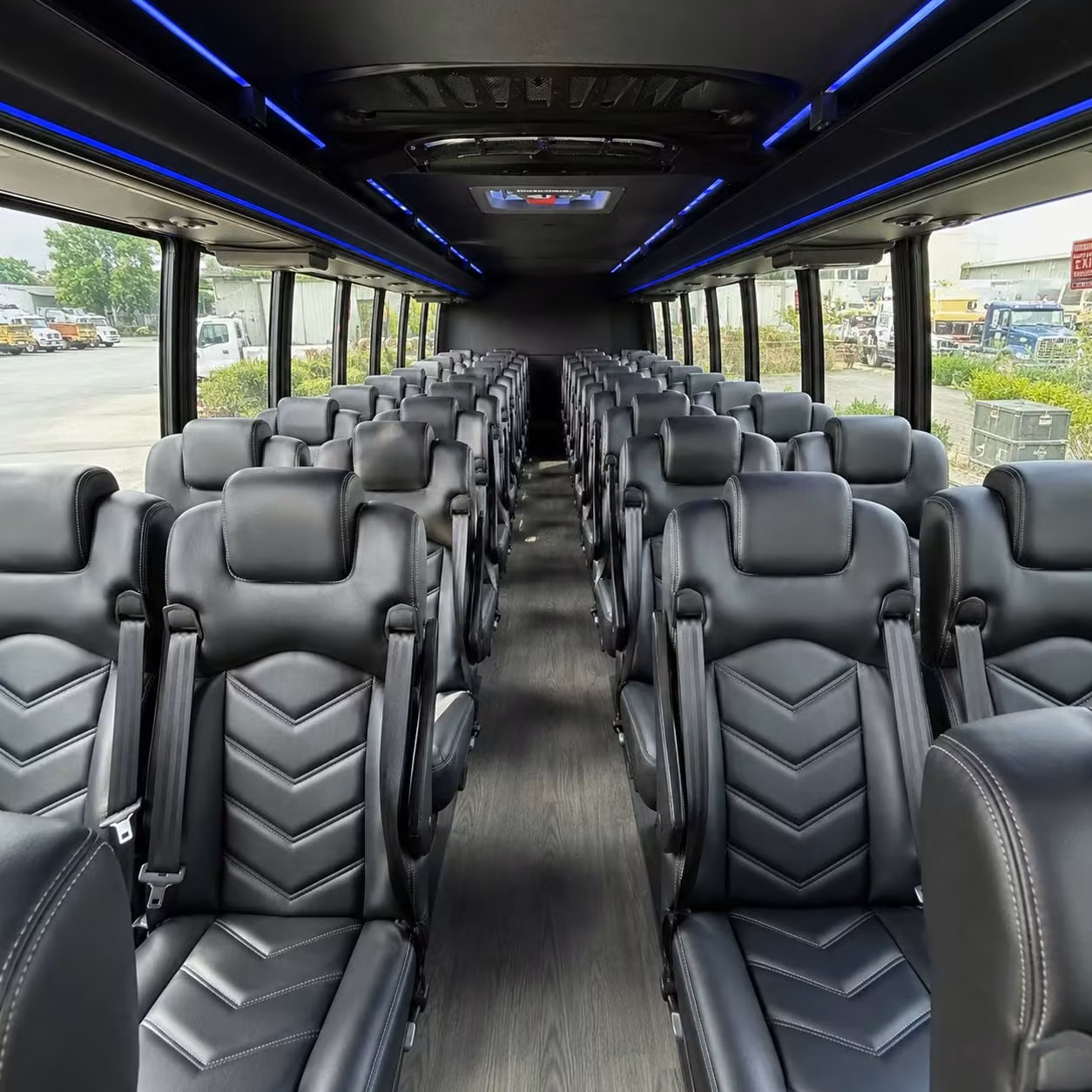 28 passenger minibus inside
