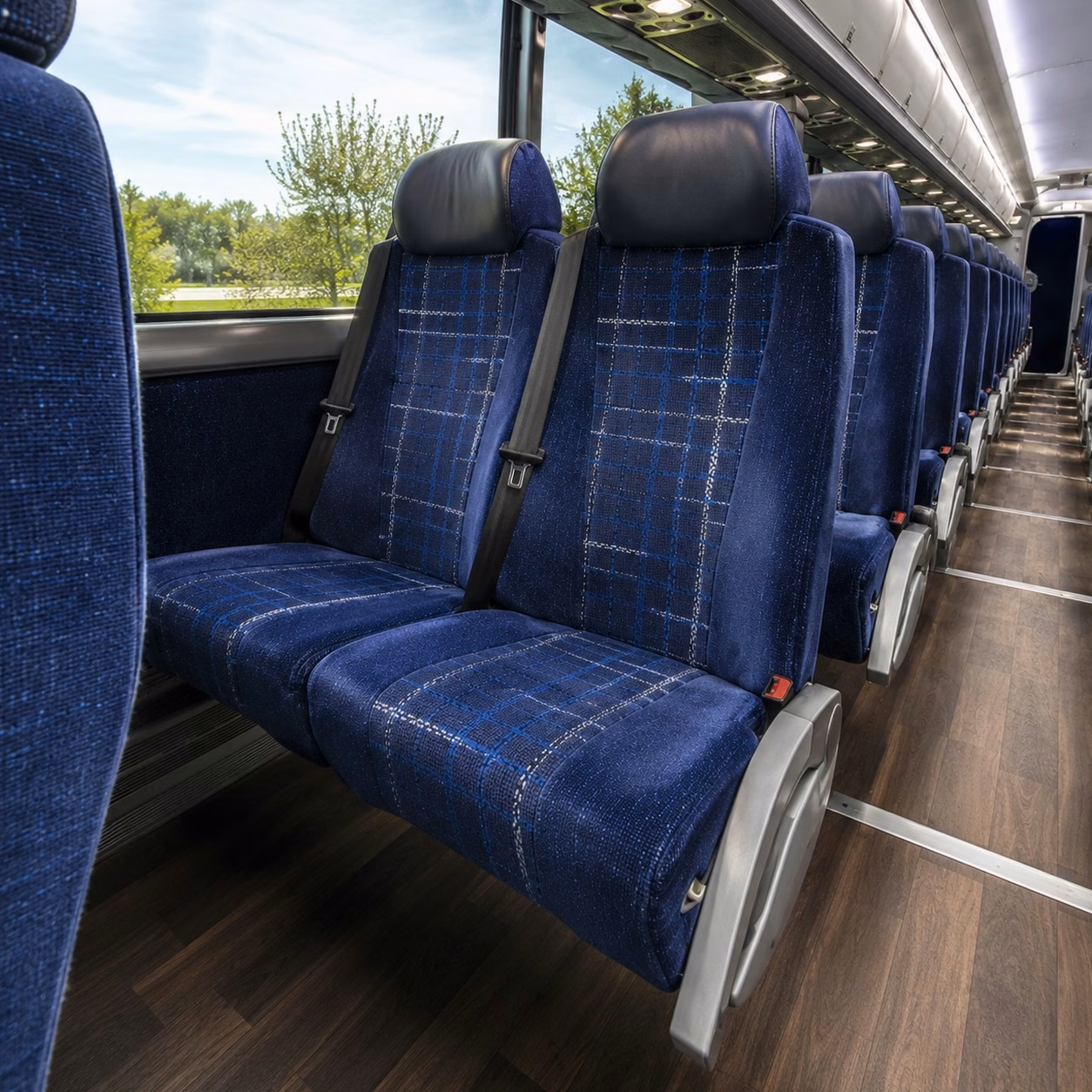 manteca charter bus rental inside